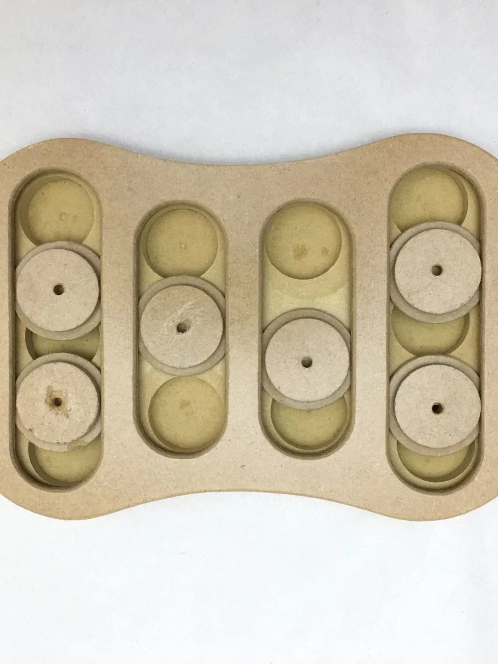 Dog Food Seek-A-Treat Shuffle Bone Puzzle Ethical Pet Dog Treat Toy Educational